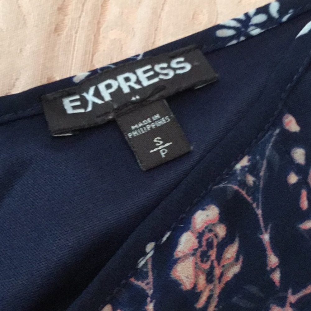 Express navy and pink spaghetti strap maxi dress - Picture 7 of 8